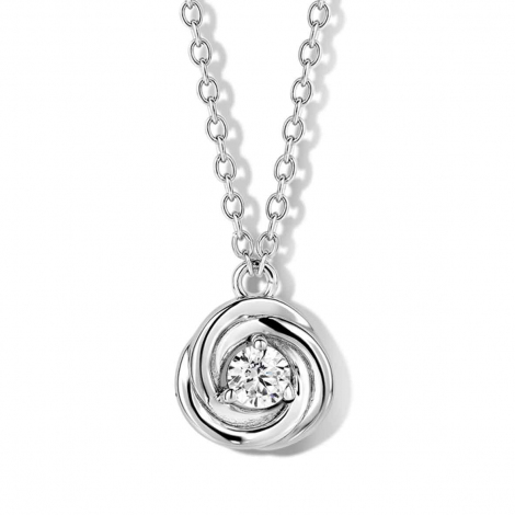 Collier Argent serti de Zirconium - Naiomy  combiner