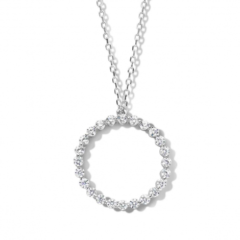 Collier Argent serti de Zirconium - Naiomy