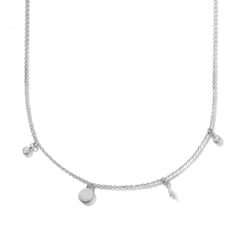 Collier Argent serti de Zirconium - Naiomy