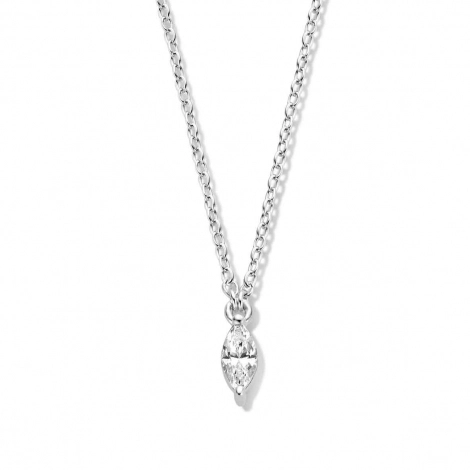 Collier Argent serti de Zirconium - Naiomy