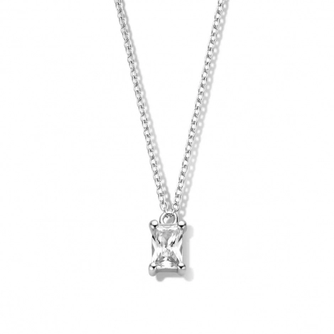 Collier Argent  serti de Zirconium - Naiomy