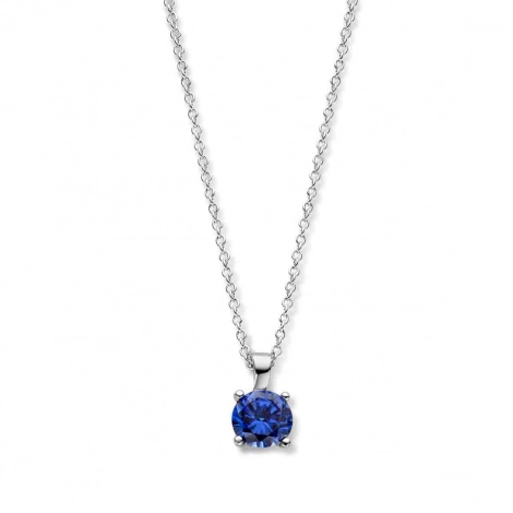 Collier Argent tanzanite synthtique - Naiomy