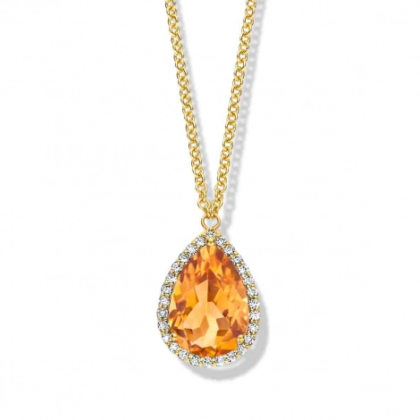 Collier citrine et diamants- One More