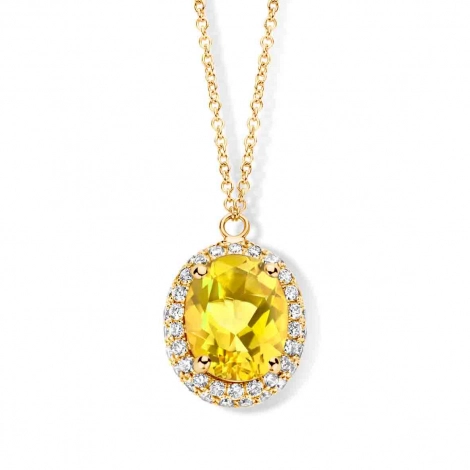 Collier citrine et diamants- One More