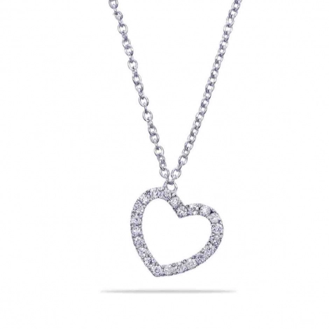 Collier Coeur Diamants