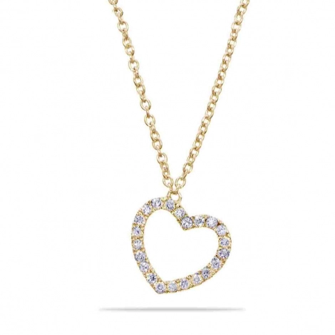 Collier Coeur Diamants