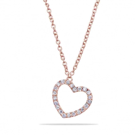 Collier Coeur Diamants