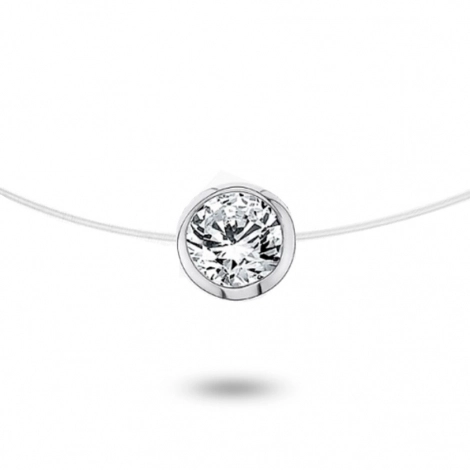 Collier diamant Nylon 0.30ct serti clos