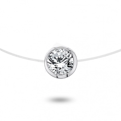 Collier diamant Nylon 0.40ct serti clos