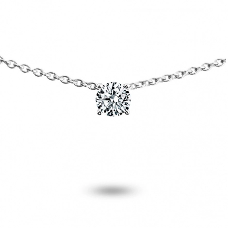 Collier diamant solitaire 