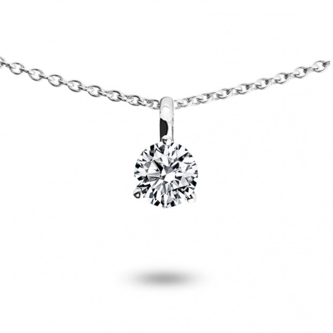Collier diamant solitaire 0.20 ct