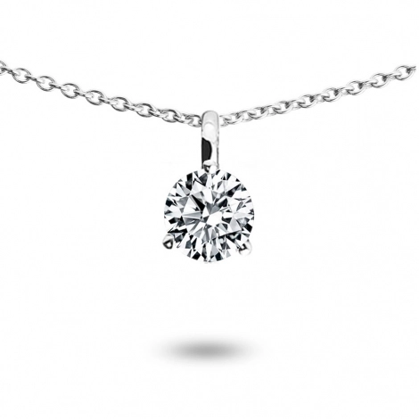 Collier diamant solitaire 0.30 ct