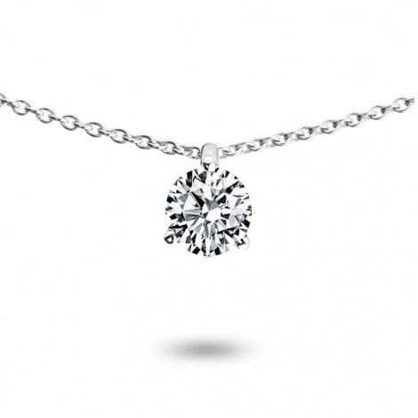 Collier diamant solitaire 
