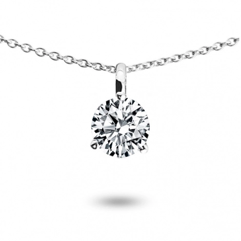 Collier diamant solitaire 0.50 ct