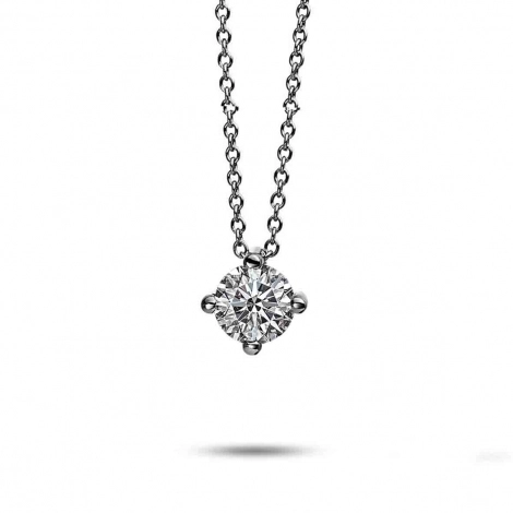 Collier Diamant Solitaire - 4 Griffes