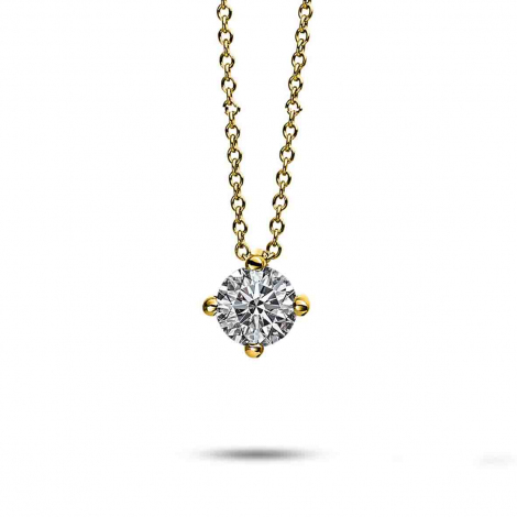 Collier Diamant Solitaire - 4 Griffes