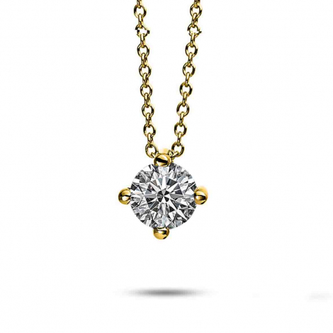 Collier Diamant Solitaire - 4 Griffes