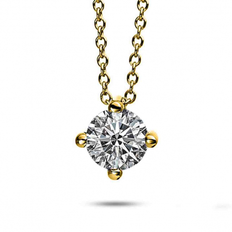 Collier Diamant Solitaire - 4 Griffes