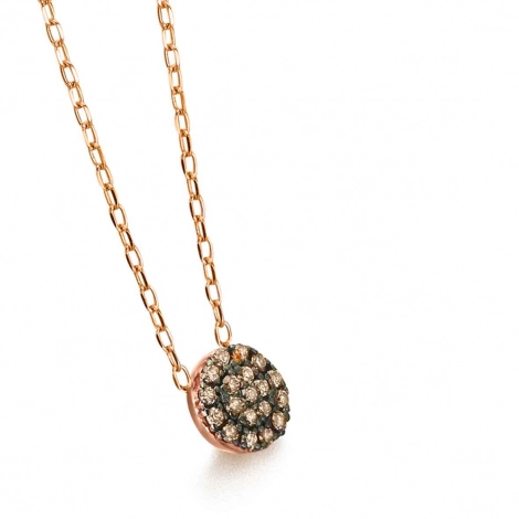 Collier Diamants Brun 0.10 ct
