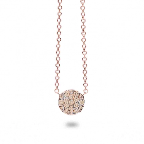 Collier diamants bruns One More