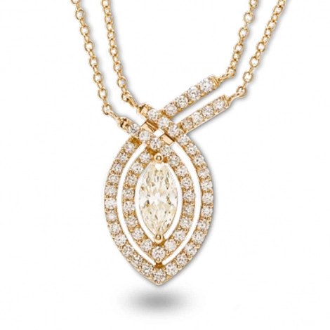 Collier Diamants Jaune