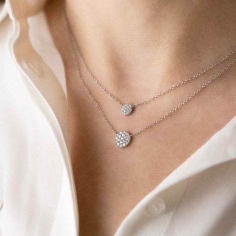 Collier diamants noirs One More