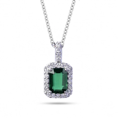 Collier Emeraude et Diamants