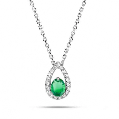 Collier Emeraude et diamants