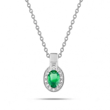 Collier Emeraude et diamants