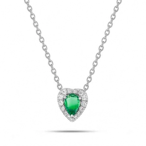 Collier Emeraude et diamants