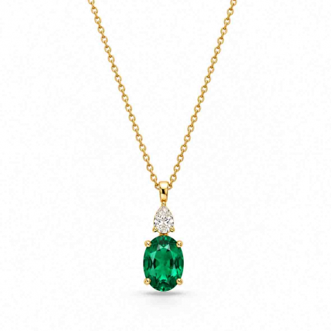 Collier Emeraude et Diamants à combiner
