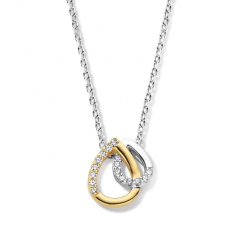 Collier en Argent bicolore serti d'oxydes - Naiomy
