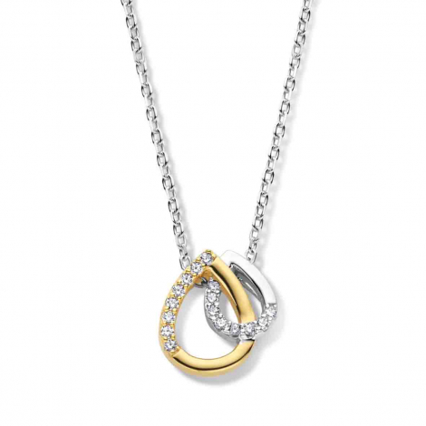 Collier en Argent bicolore serti d'oxydes - Naiomy  combiner