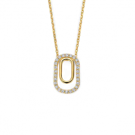 Collier en argent plaqué or jaune - Oxydes - Naiomy  à combiner