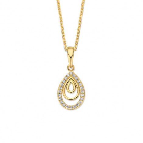 Collier en argent plaqué or jaune - Oxydes - Naiomy  à combiner