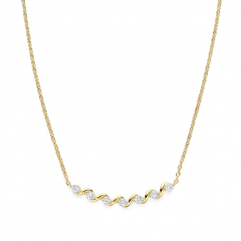 Collier en argent plaqué or jaune- Oxydes - Naiomy  à combiner