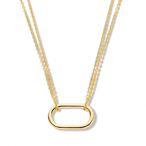 Collier en argent -plaqu-or - Naiomy Silver