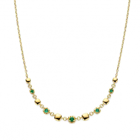 Collier en argent plaqu� or - Oxydes - Naiomy  � combiner