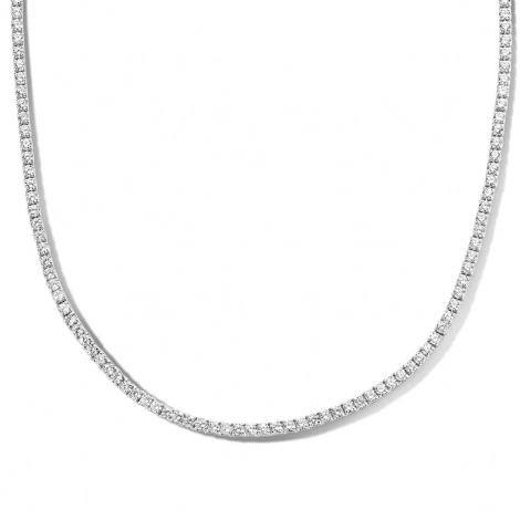 Collier en argent serti de zirconium Naiomy Silver