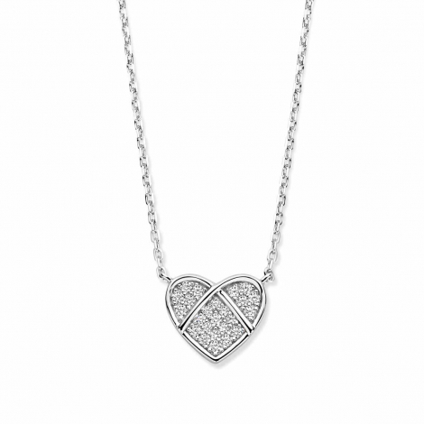 Collier en Argent Serti de Zirconium- Naiomy  combiner
