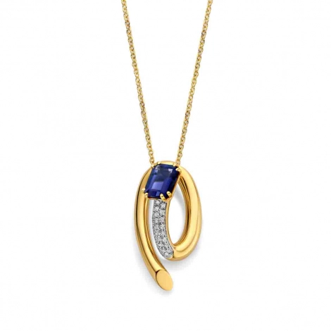 Collier Lolite et diamants