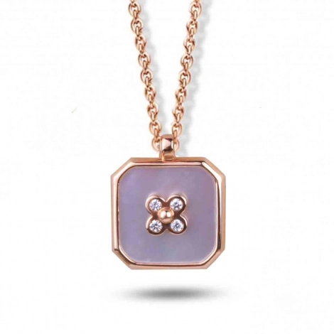 Collier Nacre et diamants