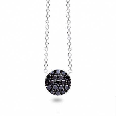 Collier One More diamants noirs