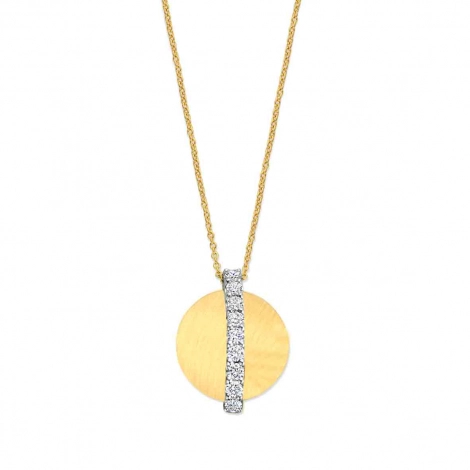 Collier or et diamants