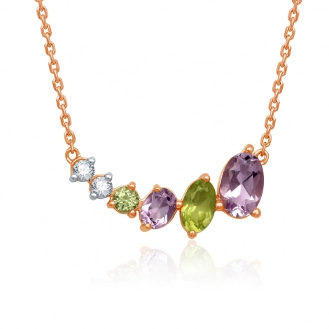 Collier Peridot - Amthyste