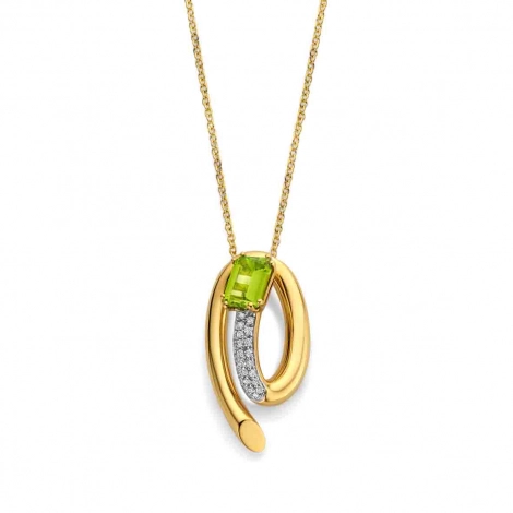 Collier Pridot et diamants