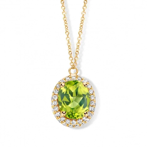 Collier pridot et diamants- One More
