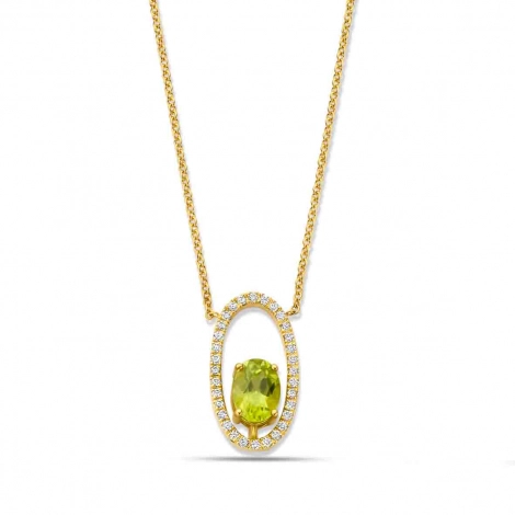 Collier Pridot et diamants