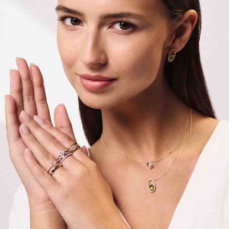 Collier Pridot et diamants