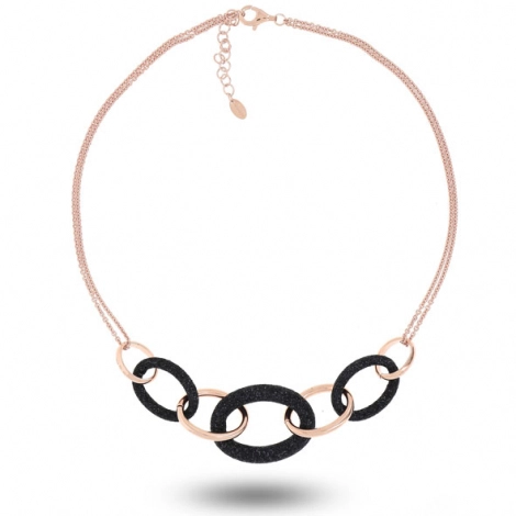 Collier Pesavento Polvere di Sogni Rose et Noir